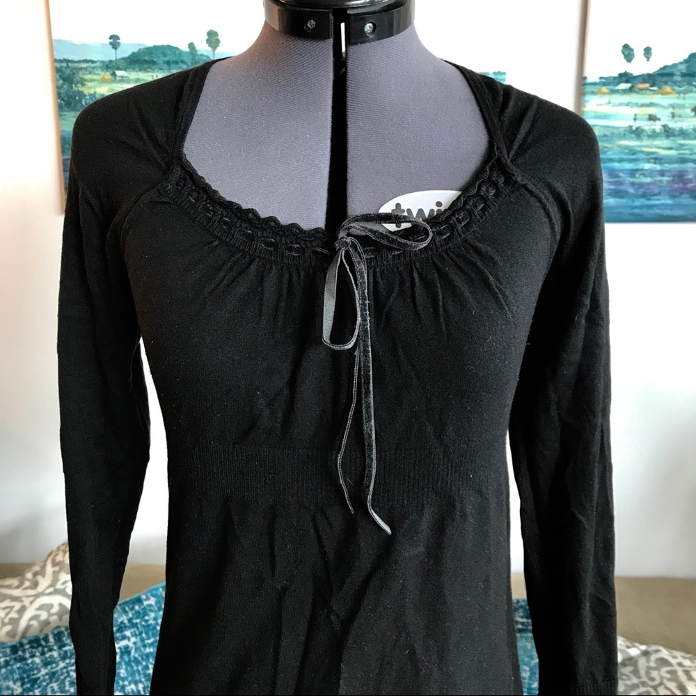 ANN TAYLOR LOFT Black long sleeve sweater S